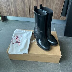 Christian Louboutin Glossy Black Boots